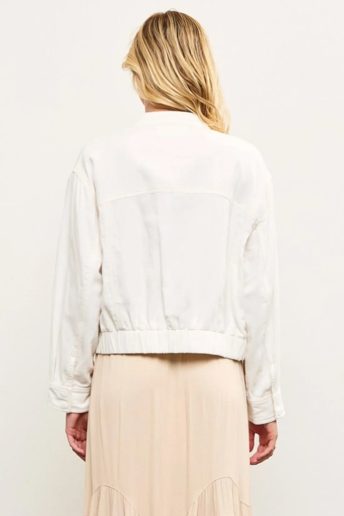 Roxanna Front Patch Bomber Jacket