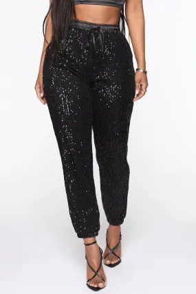 Sequin Joggers