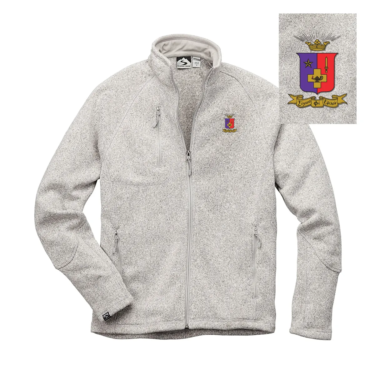 SigEp Embroidered Crest Full Zip