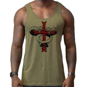 Snake Crusader Cross Men's Tank