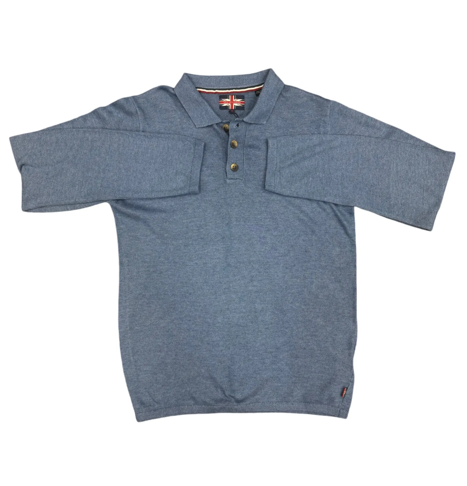 Soul of London Polo Sweater | Blue