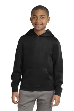 Sport-Tek® Youth Sport-Wick® Fleece Hooded Pullover. YST244