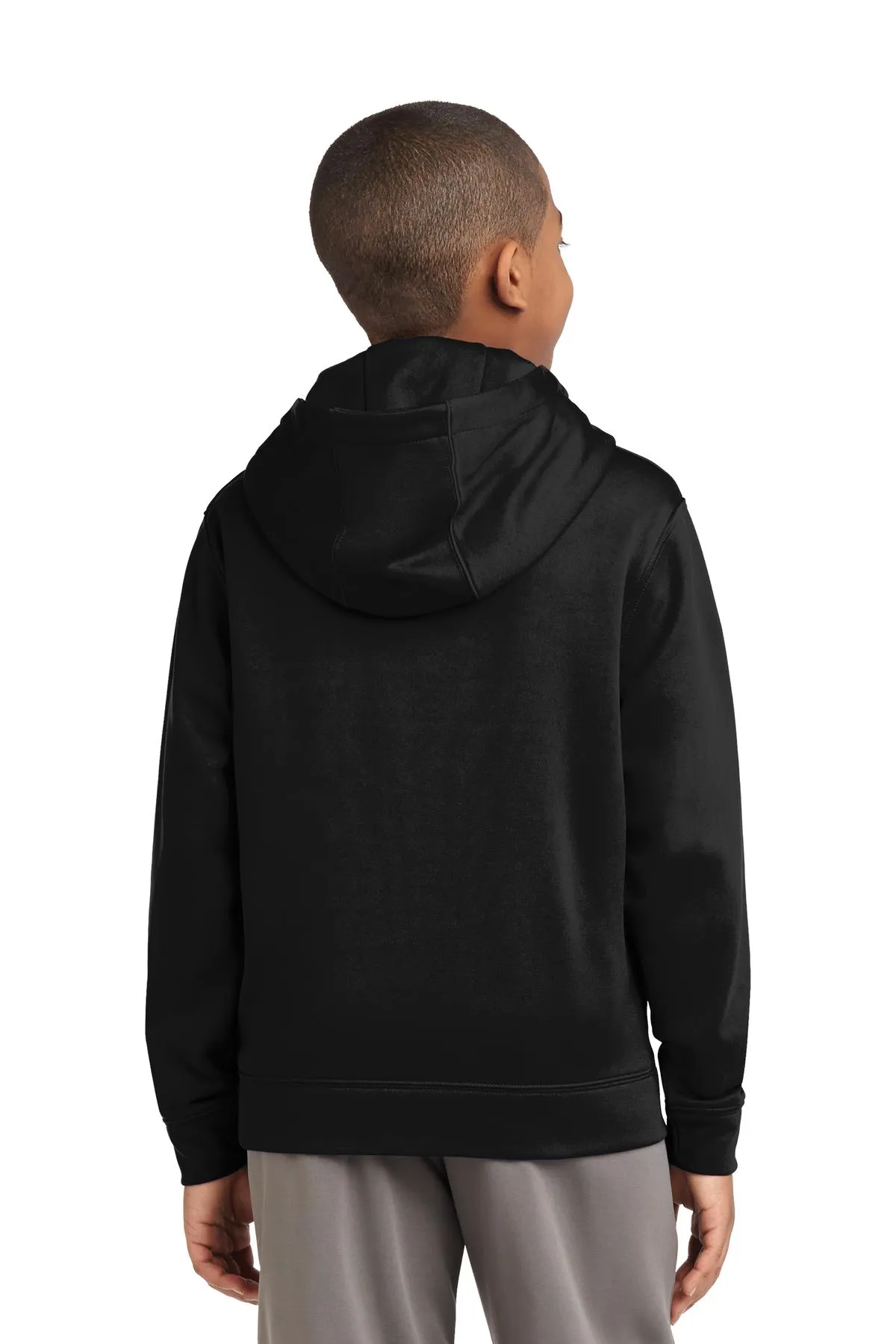 Sport-Tek® Youth Sport-Wick® Fleece Hooded Pullover. YST244