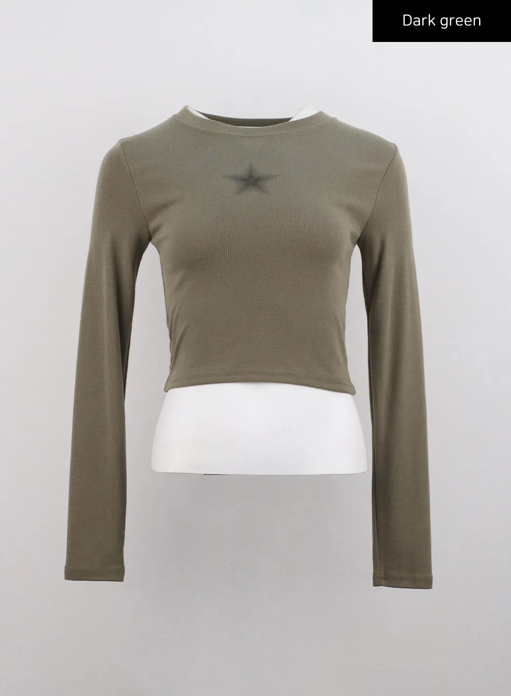 Star Graphic Long Sleeve Slim Fit Tee CG315