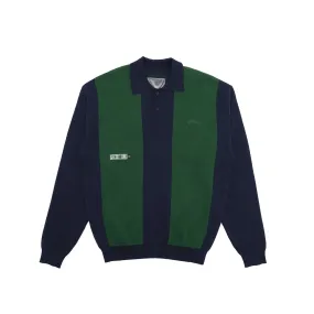 Students Golf Harrison L/S Polo Sweater - NAVY