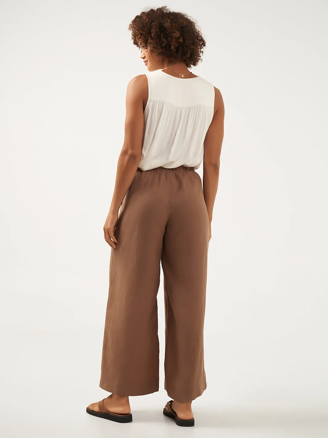 Sundara Linen Pants Desert Sand