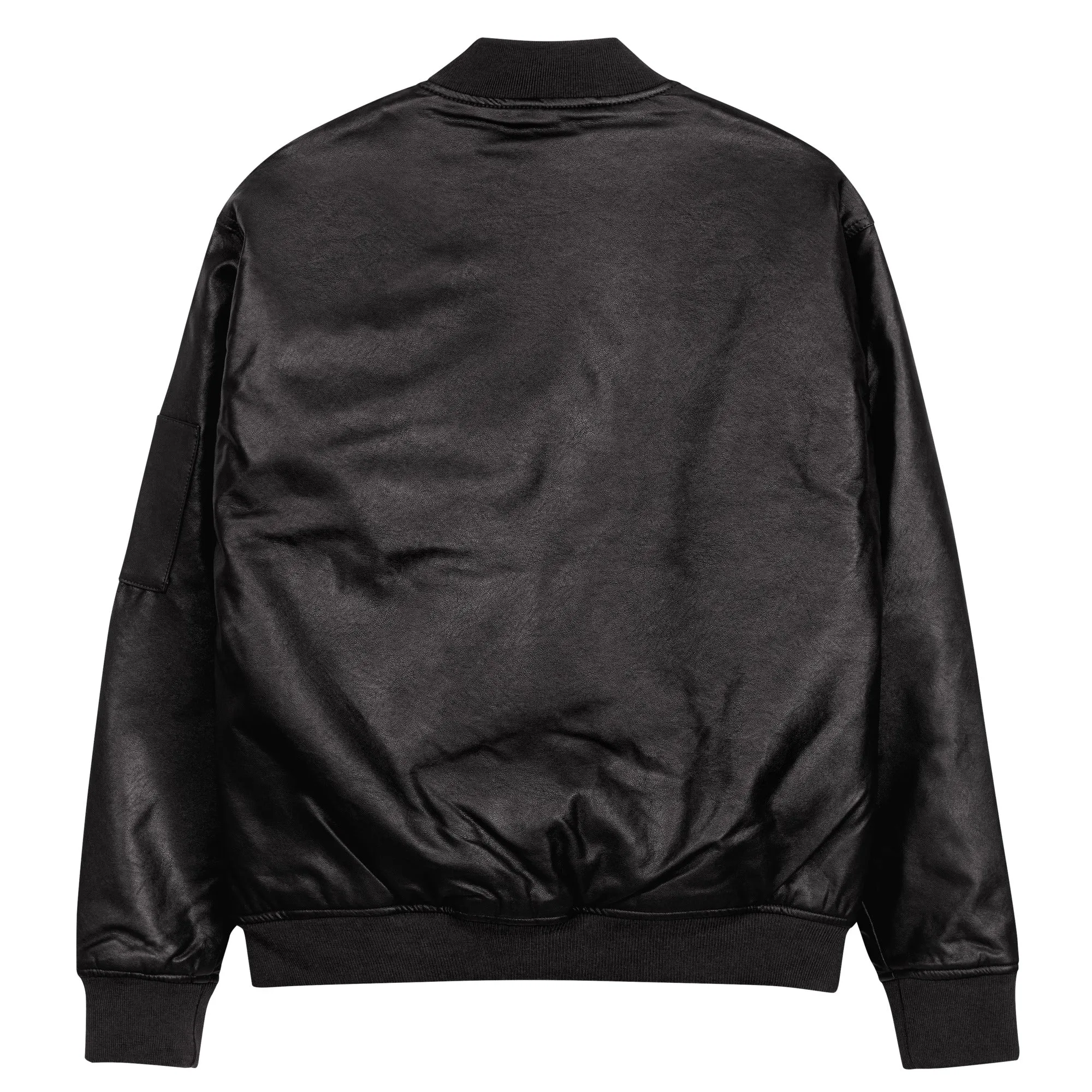 Swallow | unisex faux leather bomber jacket