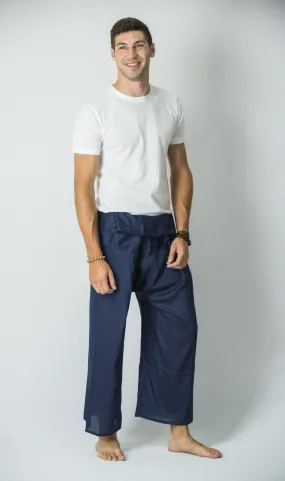 Thai Fisherman Yoga Massage Pants Blue Steel