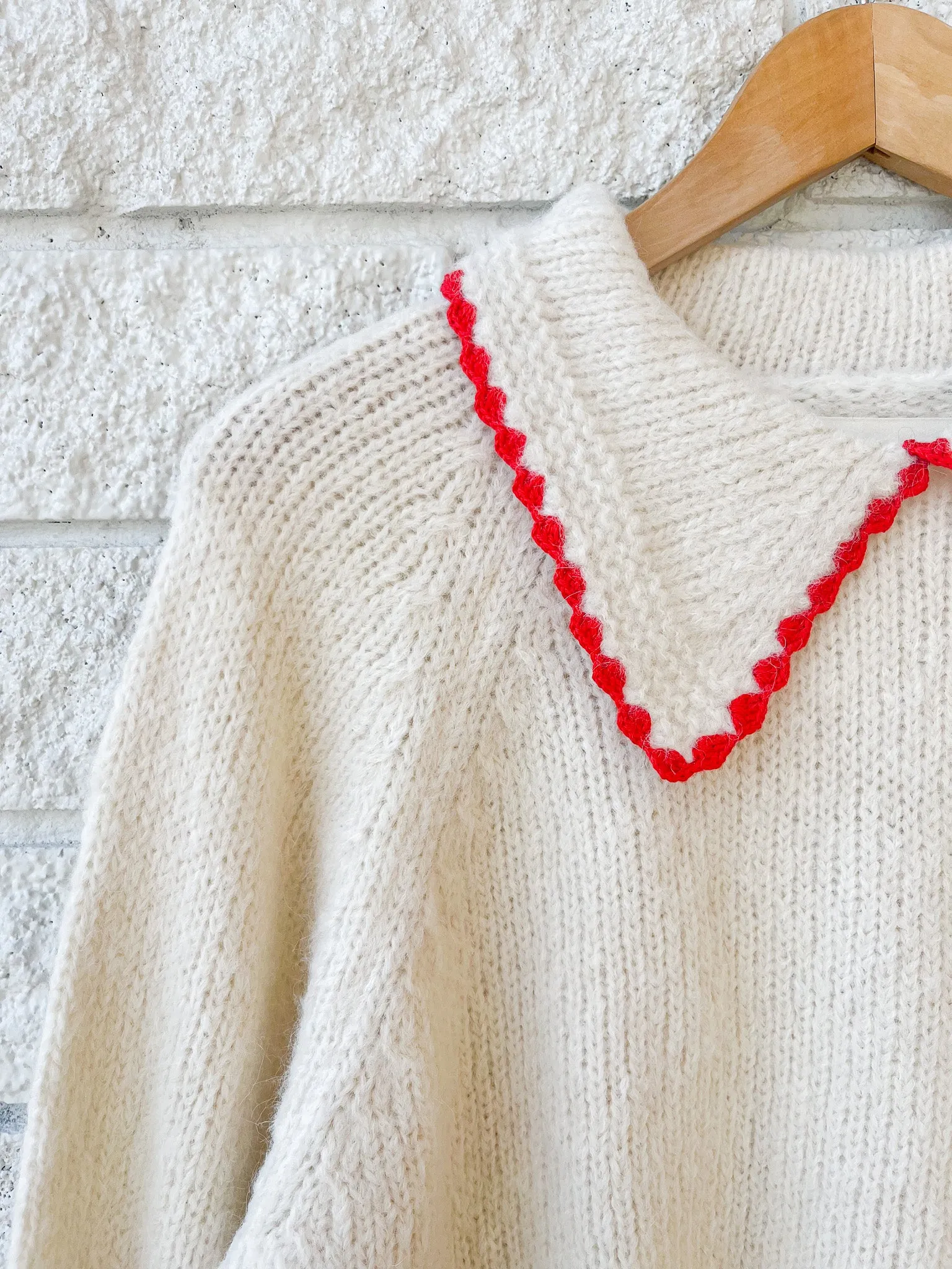 The Crochet Collar Pullover