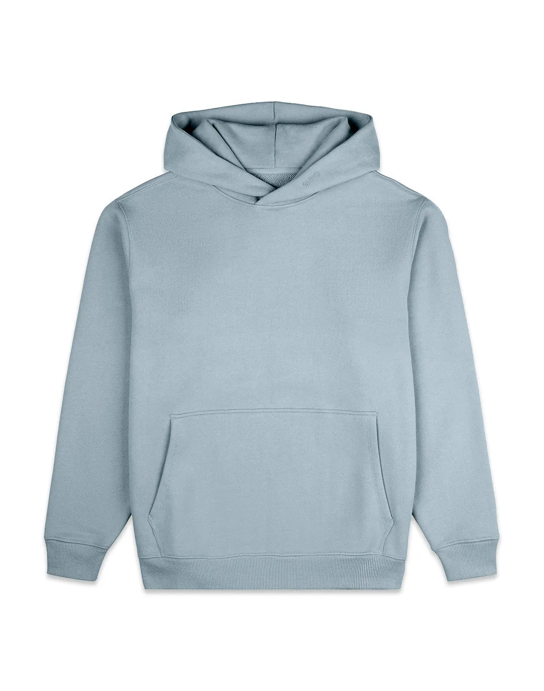 The Oversized Pullover Hoodie in Chalk Blue