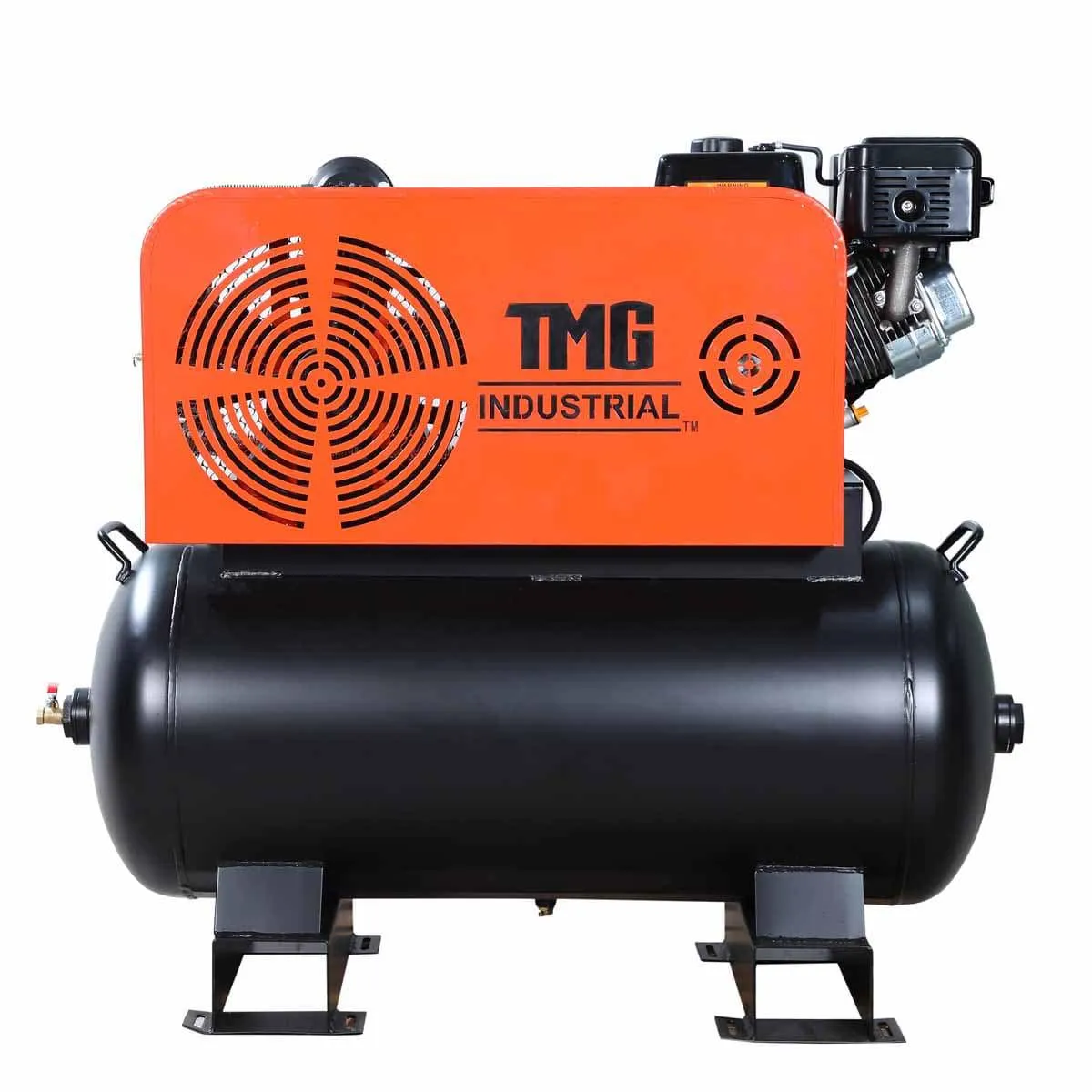 TMG Industrial 60 Gallon 2-Stage Truck Mounted Air Compressor, 14 HP LONCIN G420F Engine, Horizontal Tank, 18.5 CFM @ 175 PSI, TMG-GAC65