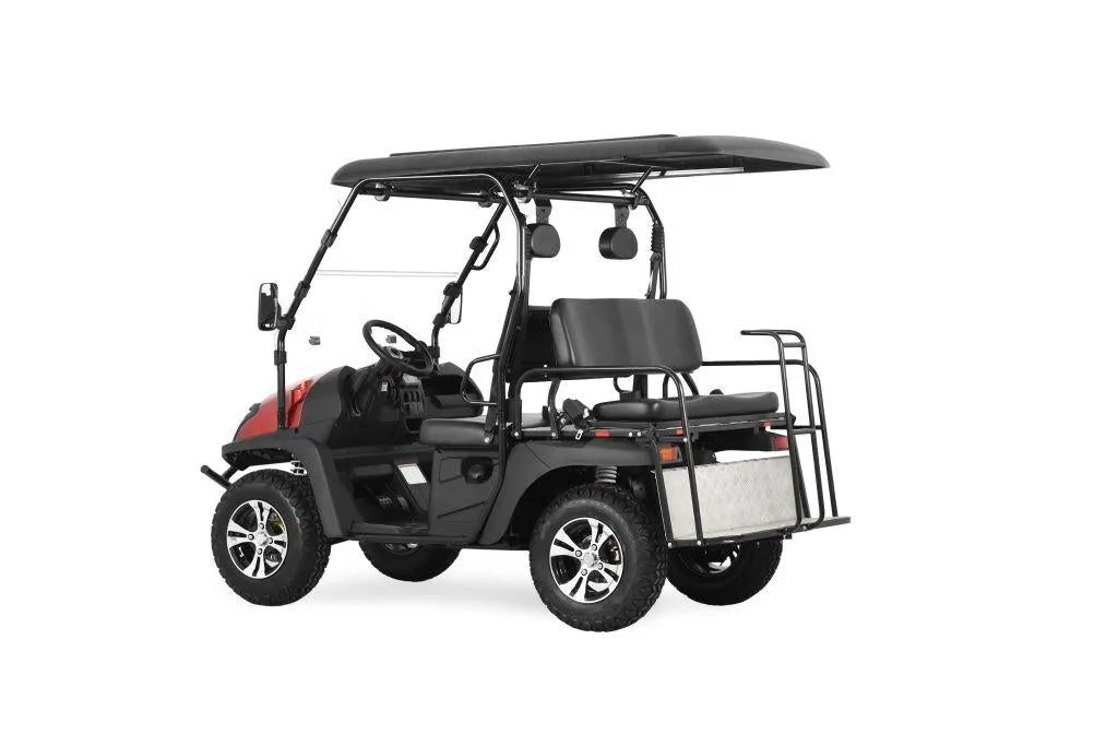 TrailMaster Taurus 200GX UTV / Golf Cart / side-by-side With Full length roof. Four seat cargo area  DOT light package