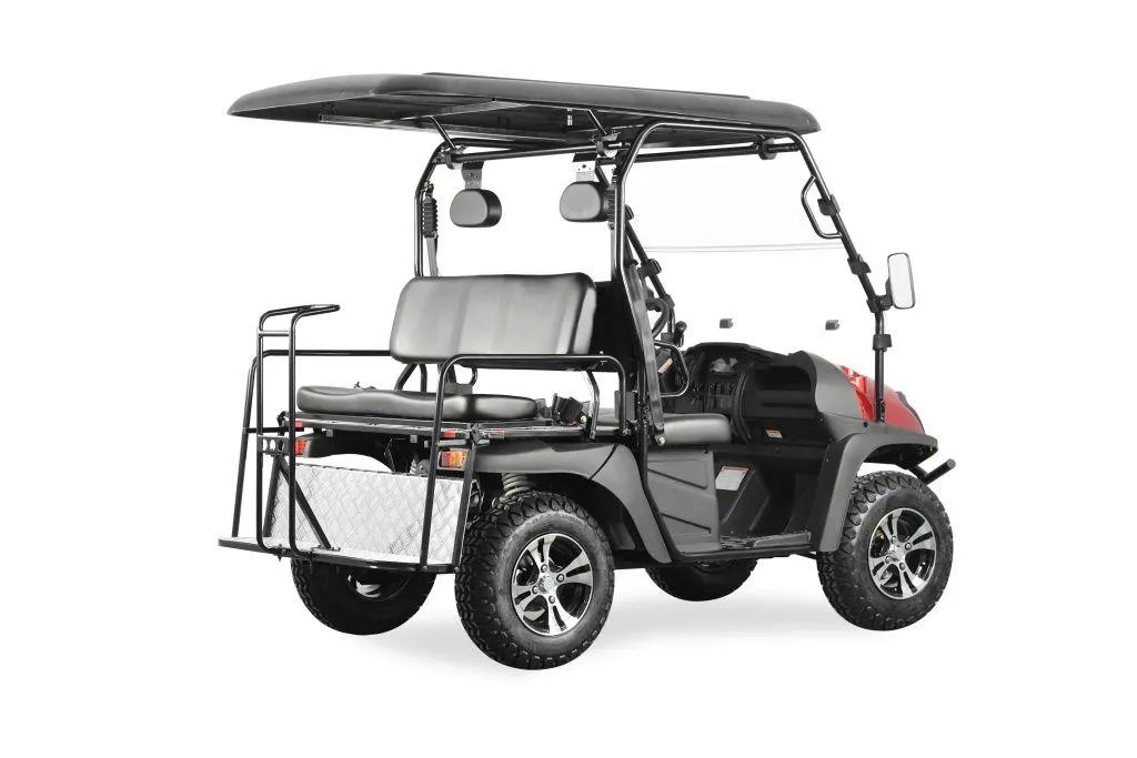 TrailMaster Taurus 200GX UTV / Golf Cart / side-by-side With Full length roof. Four seat cargo area  DOT light package