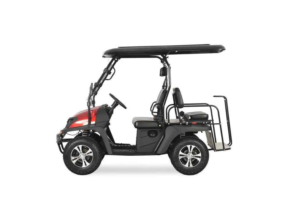 TrailMaster Taurus 200GX UTV / Golf Cart / side-by-side With Full length roof. Four seat cargo area  DOT light package