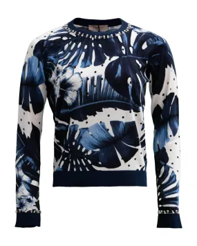 Tropical Print Pullover