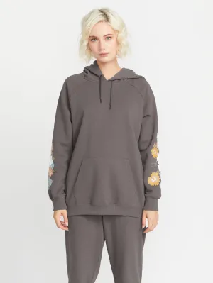 Truly Stoked Boyfriend Hoodie - Slate Grey