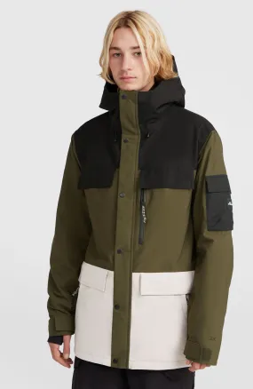 Utility Pro Hybrid Snow Jacket | Forest Night Colour Block