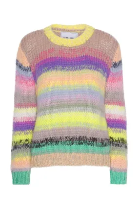 Veneda Multi Stripe Knit | Jade Multi