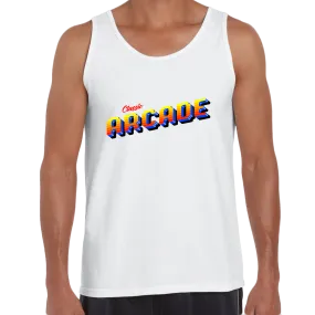 Vintage Arcade Sign Retro 80's Style Crew Neck Tank Top