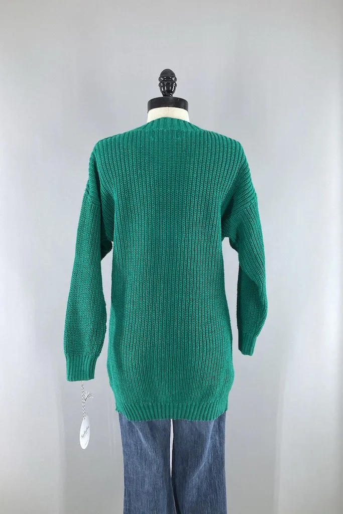 Vintage Emerald Green Sweater