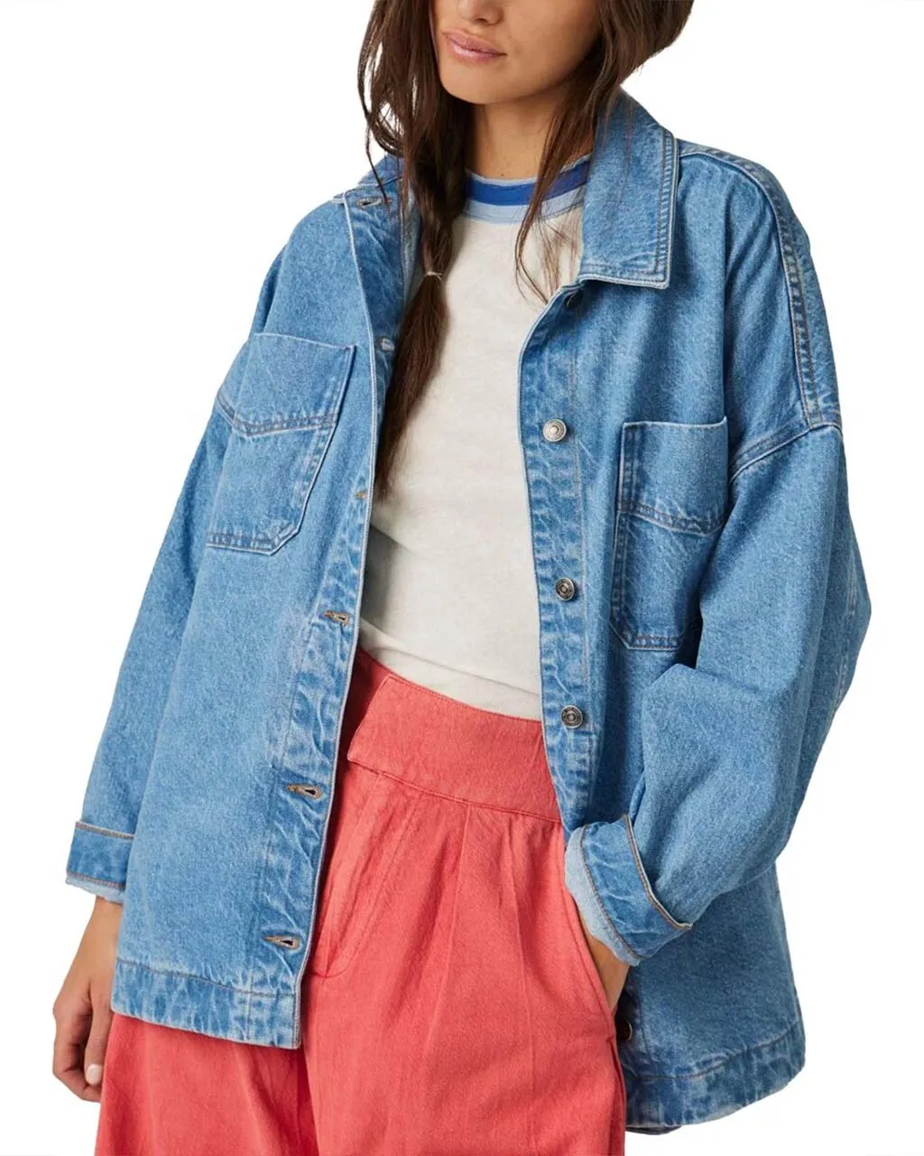 We The Free Madison City Denim Jacket - Solar Wash