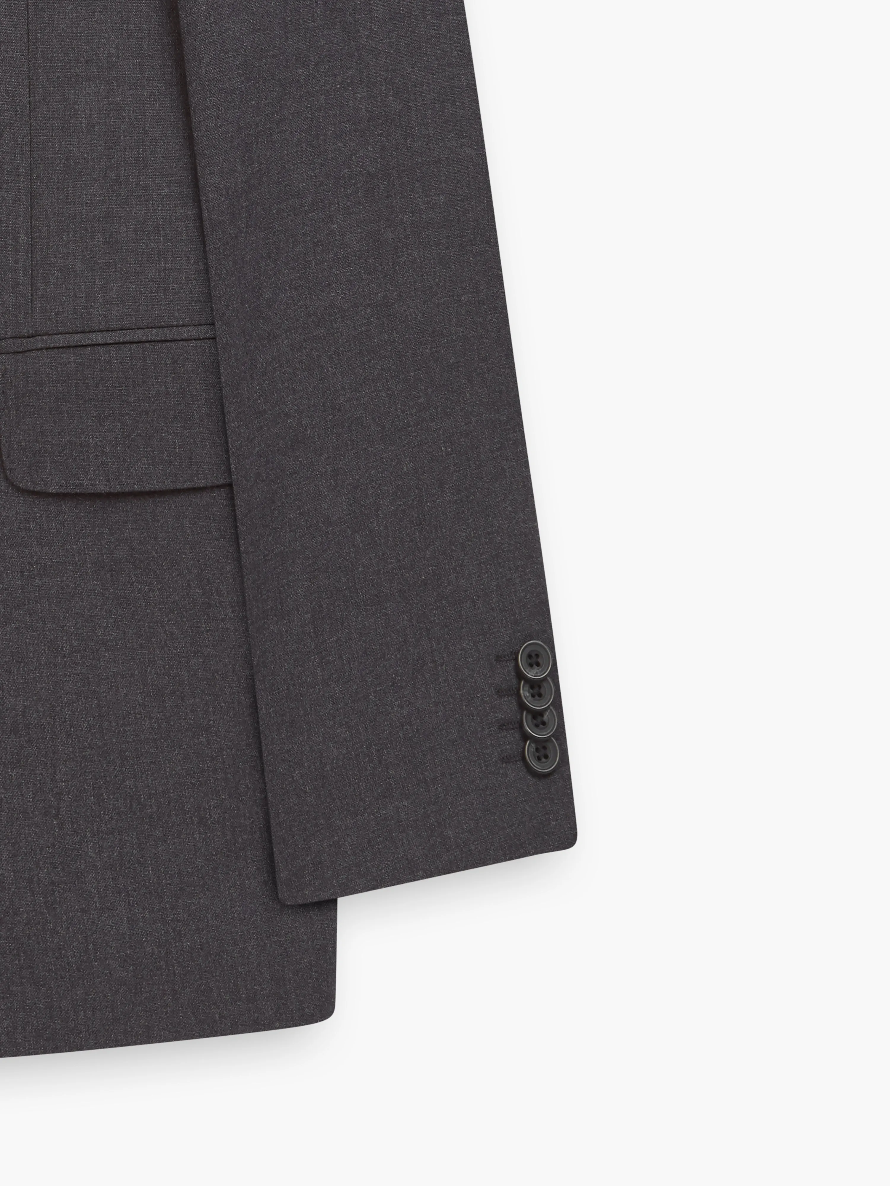 Westminster Wool Regular Charcoal Suit Jacket