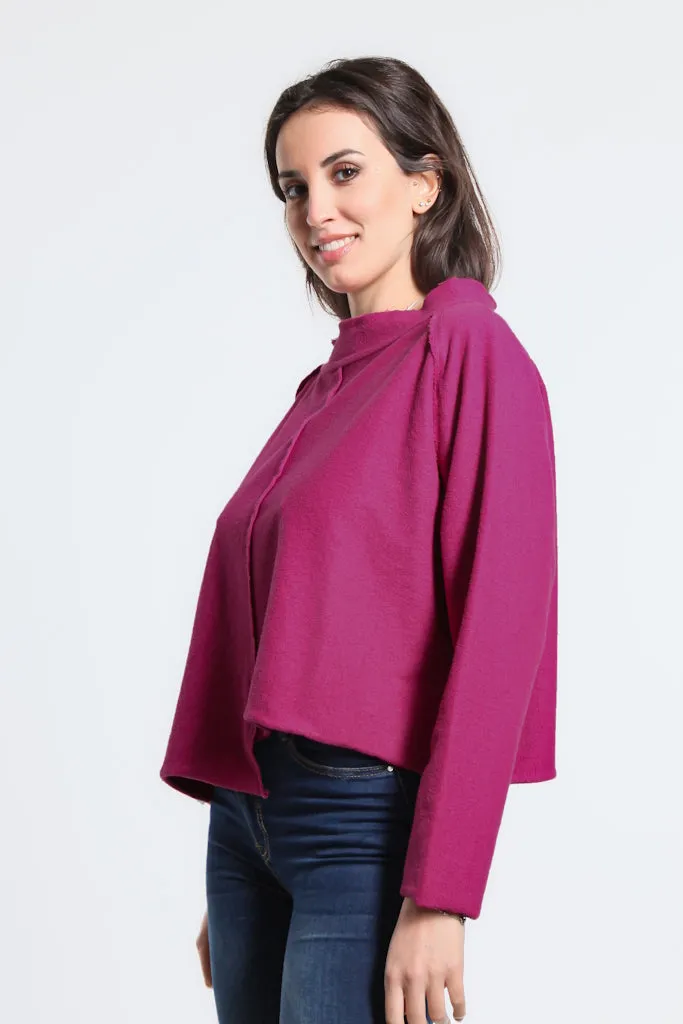 Whitney French Terry Seam Top (BLS144)