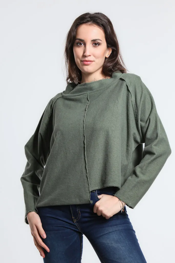 Whitney French Terry Seam Top (BLS144)