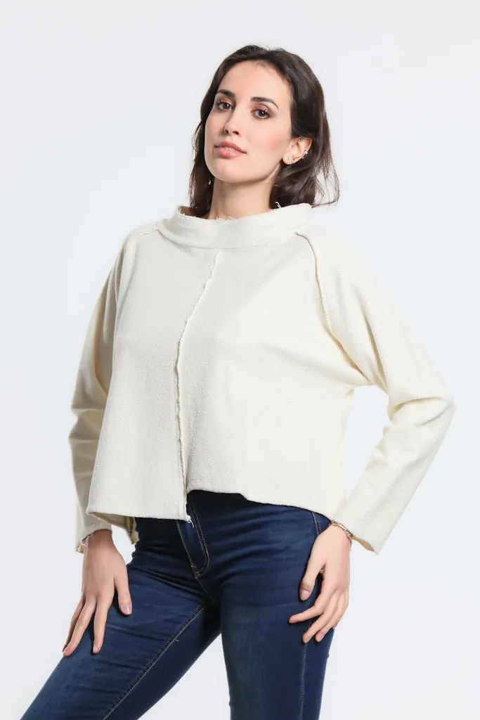 Whitney French Terry Seam Top (BLS144)