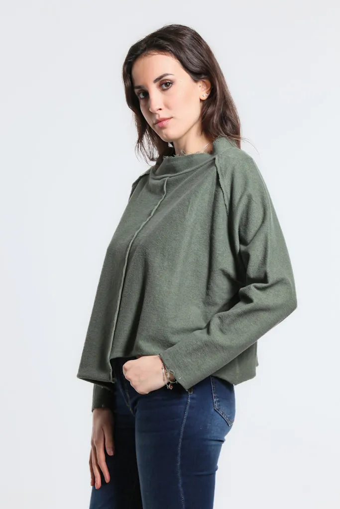 Whitney French Terry Seam Top (BLS144)