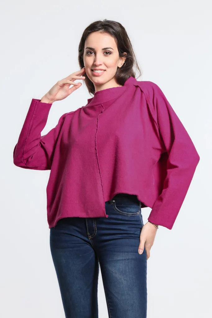 Whitney French Terry Seam Top (BLS144)