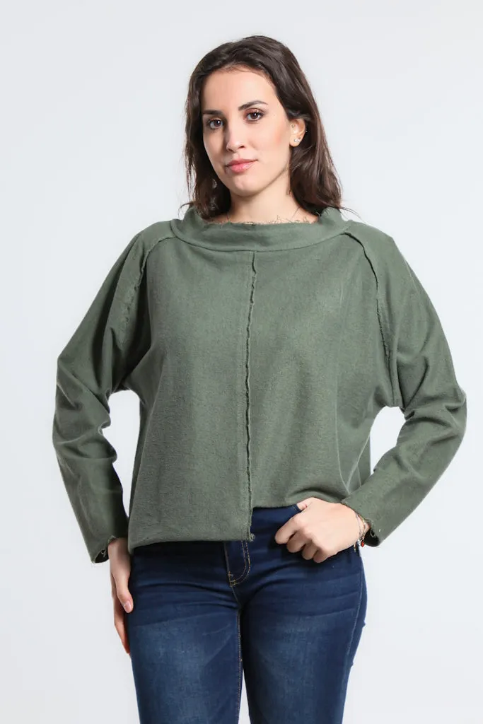 Whitney French Terry Seam Top (BLS144)