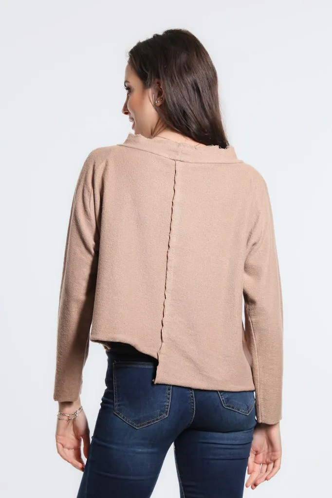 Whitney French Terry Seam Top (BLS144)