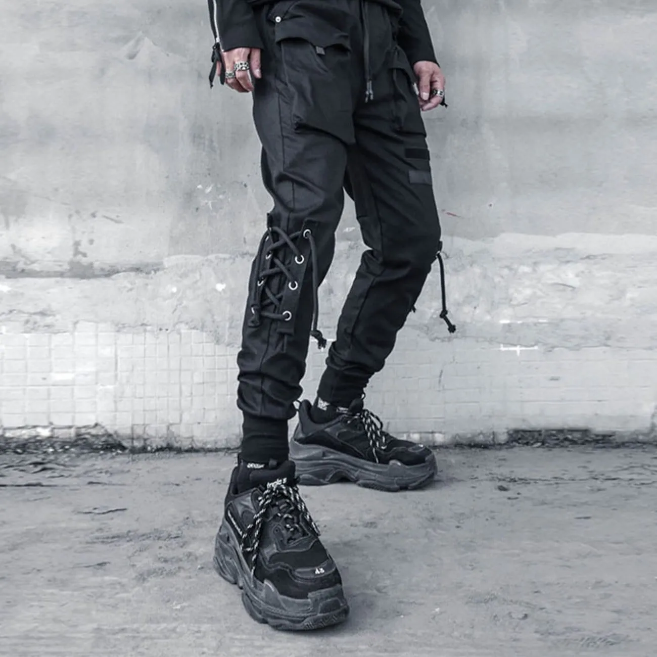 WLS Personality Straps Cargo Pants