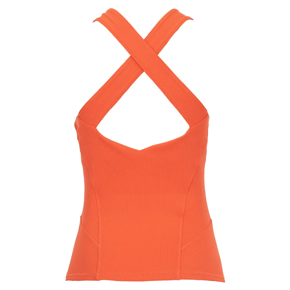 Women`s Baseline Halter Tennis Tank