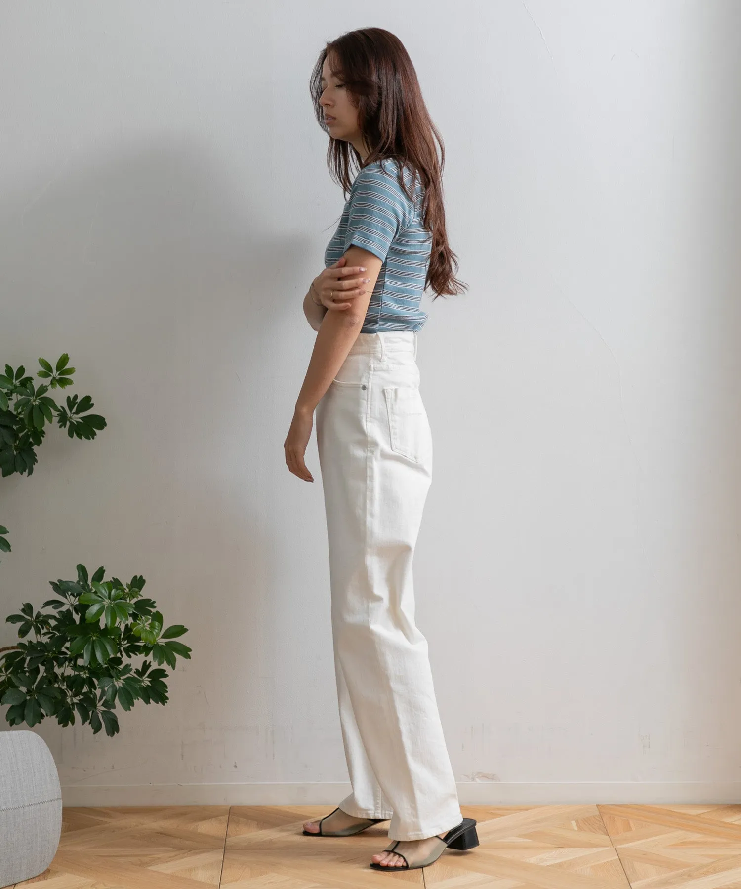 【WOMEN】YANUK ボーイズストレート LEA  WHS Spill Proof